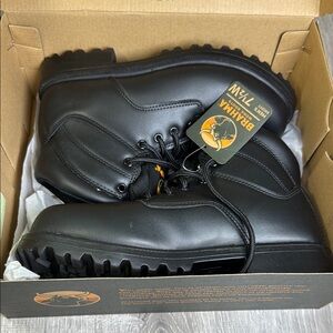 Brahma Black Work Boots Rugged Durable Design